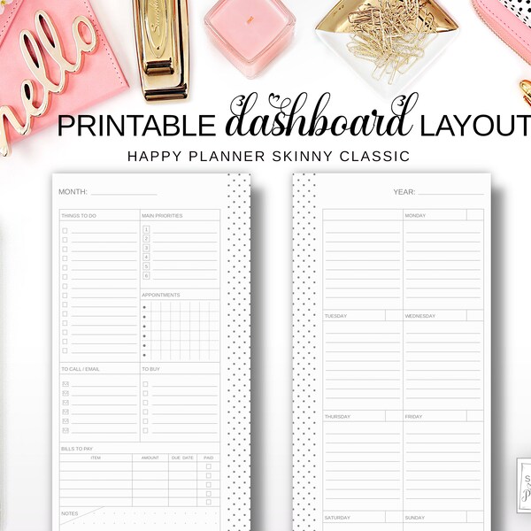 Happy Planner Classic Dashboard Layout Printable Etsy Happy Planner Classic Dashboard Layout Printable Etsy