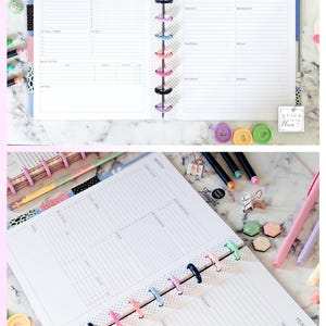 Disc Planner Examples 11 Disc Planner Dashboard Layout Insert Fit Big Happy Planner, Letter ...