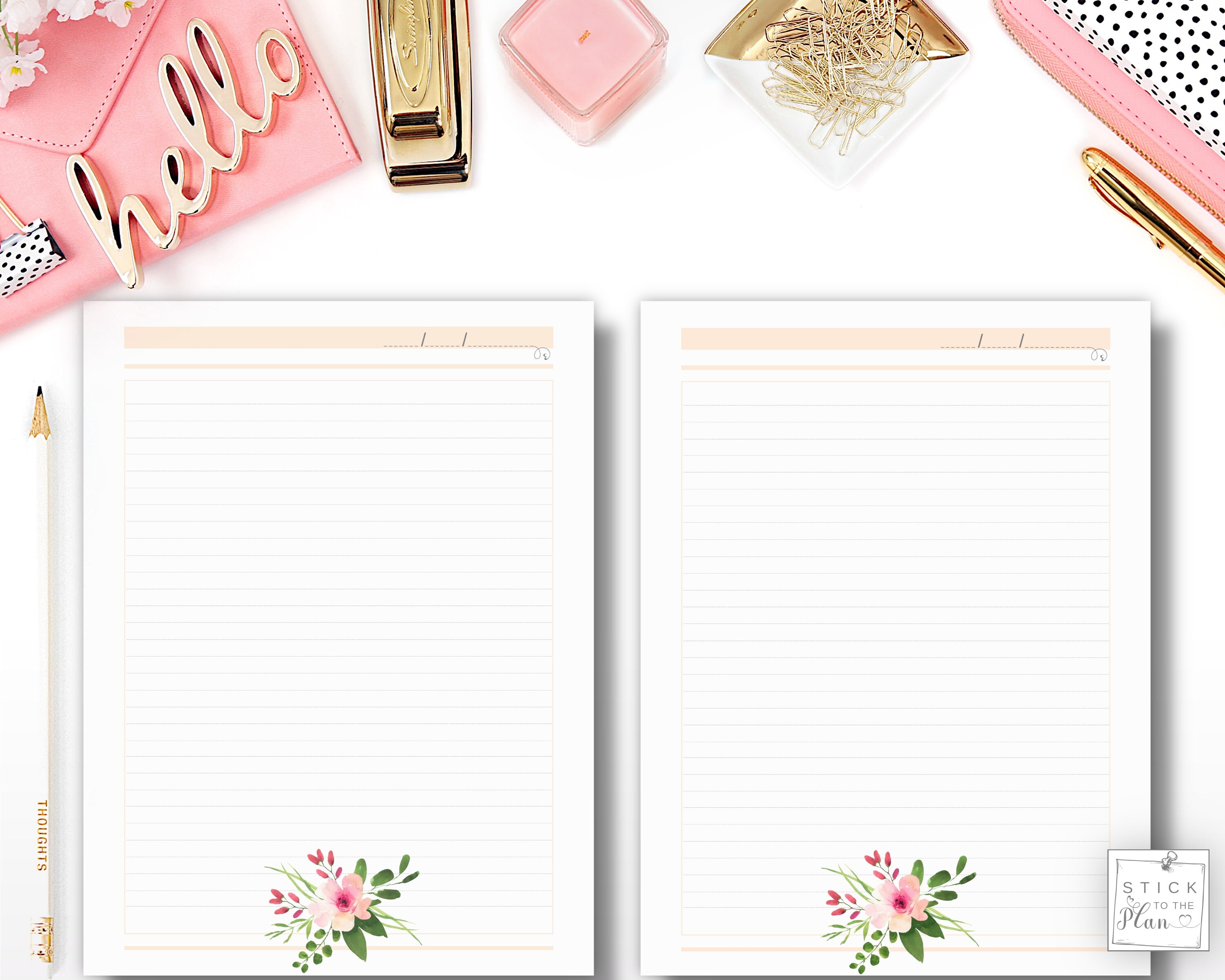 Printable Happy Planner Notes Insert Classic HP Lined Note - Etsy