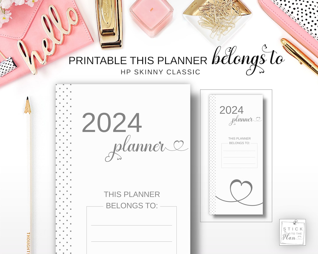 This Planner Belongs to Printable Happy Planner Skinny Classic Insert ...