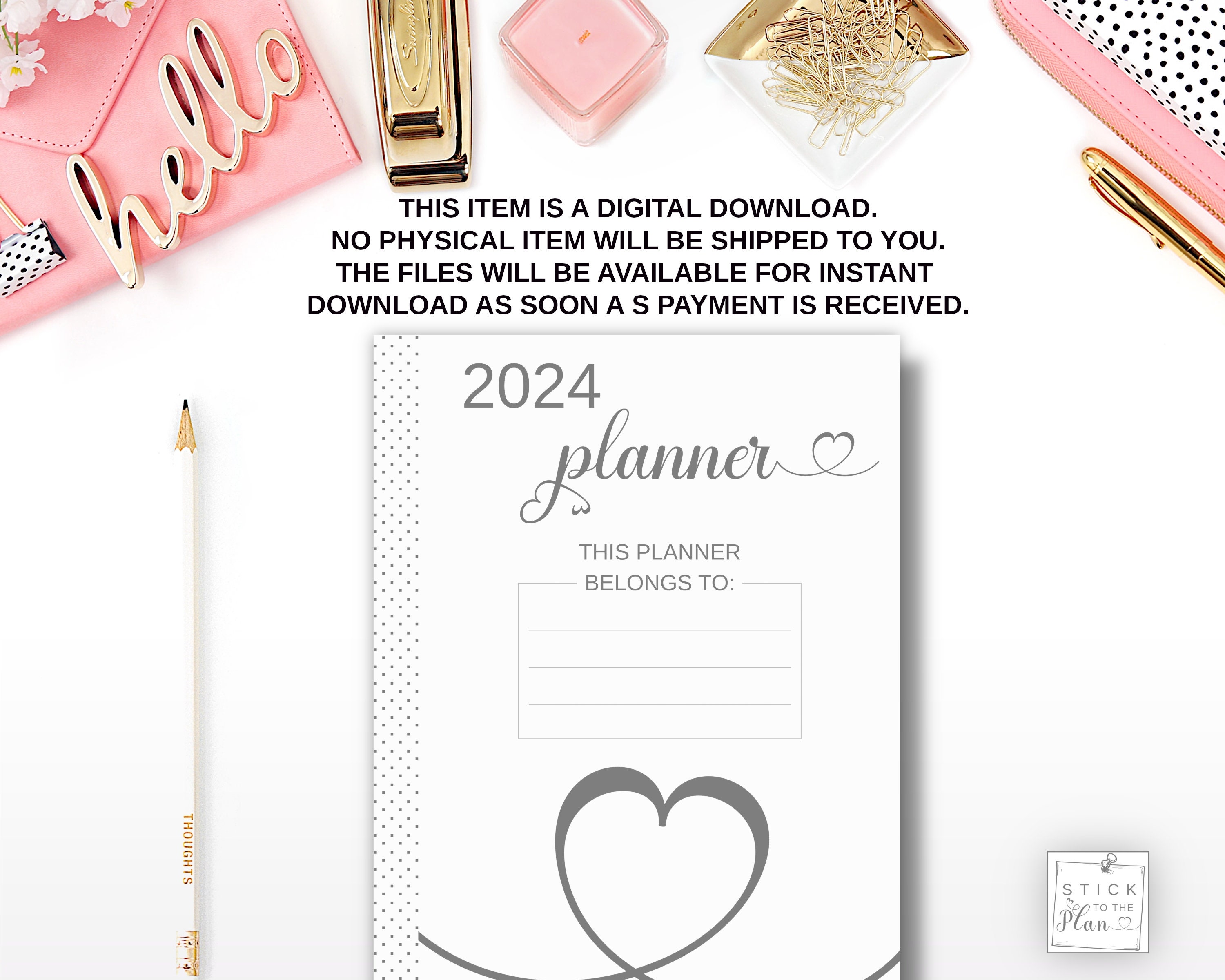 This Planner Belongs to Printable Happy Planner Classic Insert 2024 ...