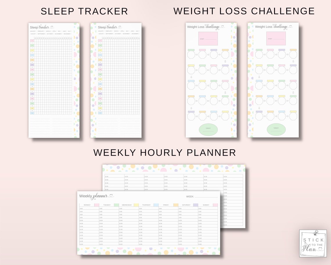 Skinny Classic Happy Planner Inserts Printable HP Half Sheet - Etsy