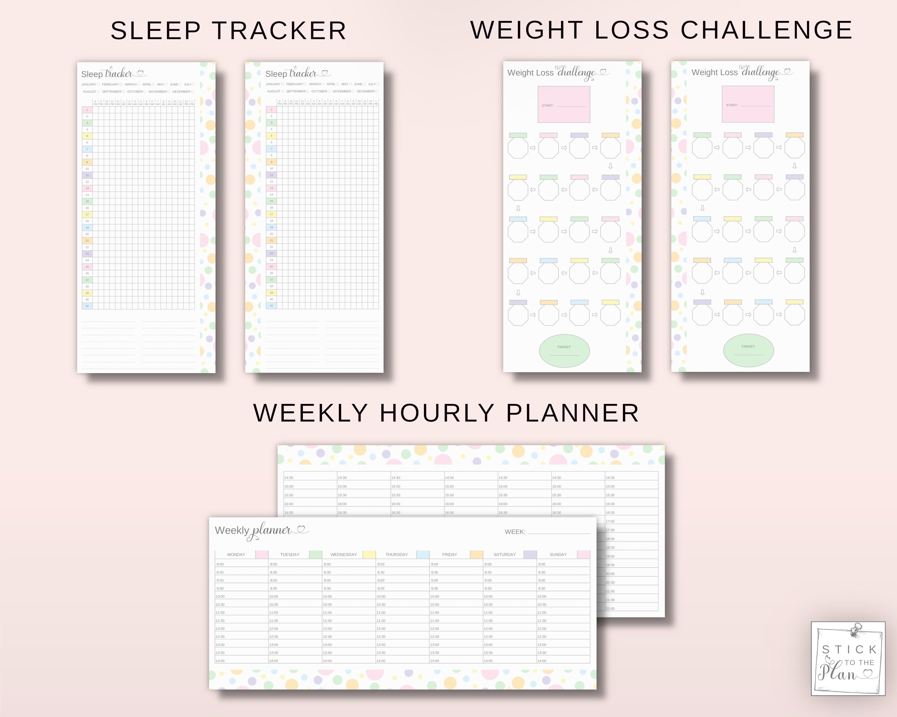 Skinny Classic Happy Planner Inserts Printable HP Half Sheet - Etsy
