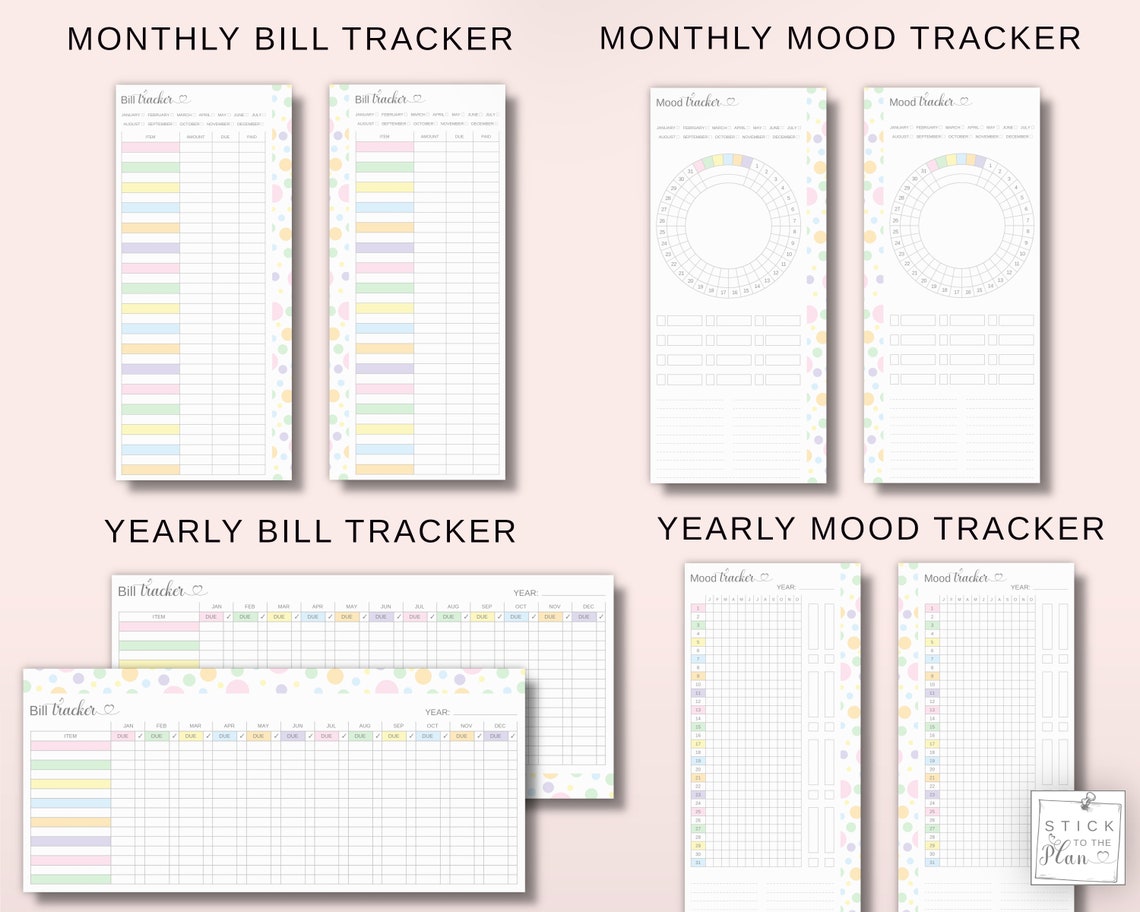 Skinny Classic Happy Planner Inserts Printable HP Half Sheet - Etsy
