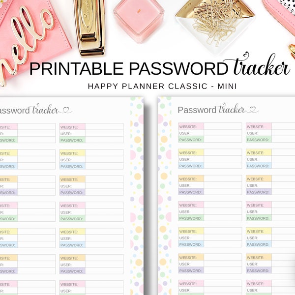 Mini Password Book - Etsy