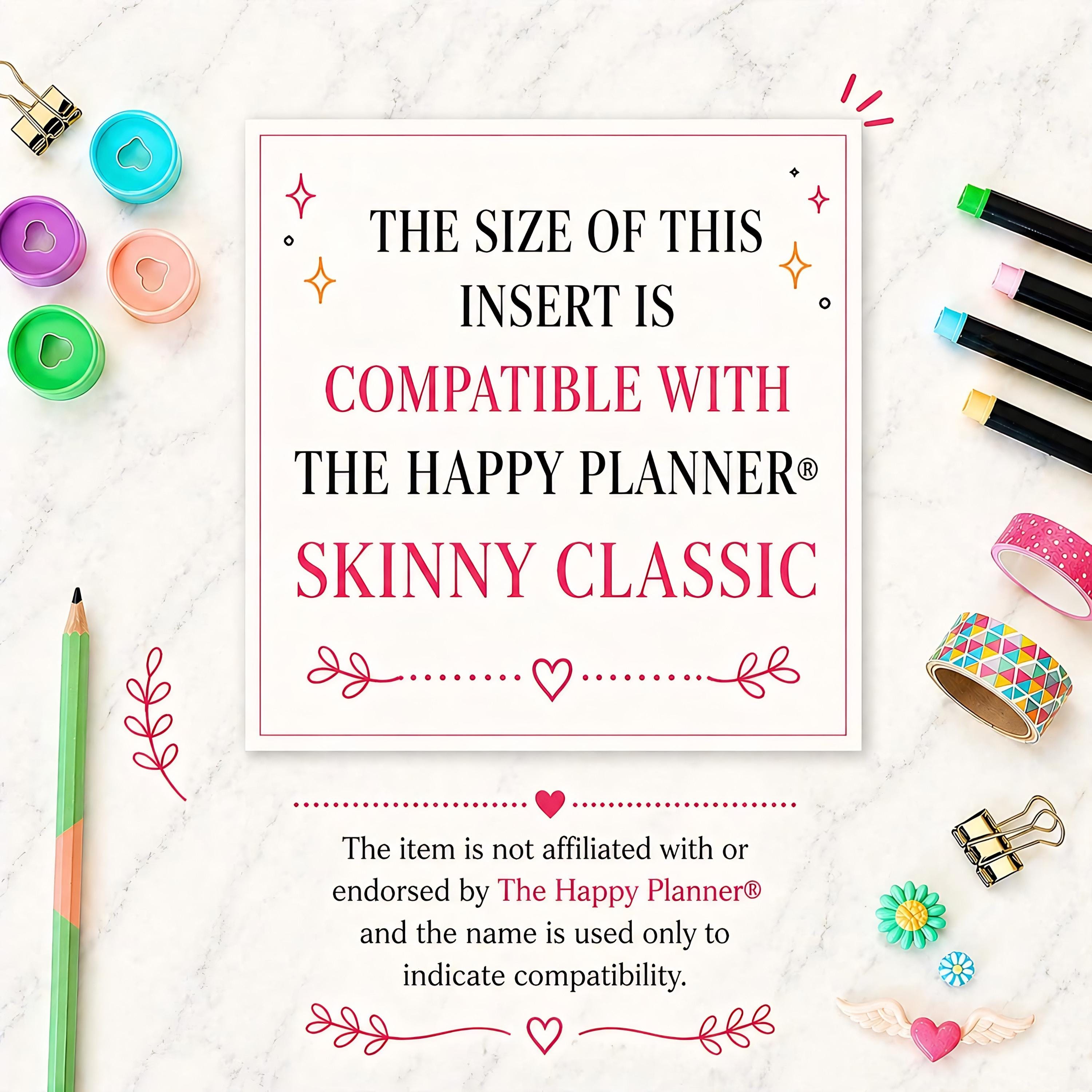 Printable Habit Tracker Fit Happy Planner Skinny Classic, Pastel ...
