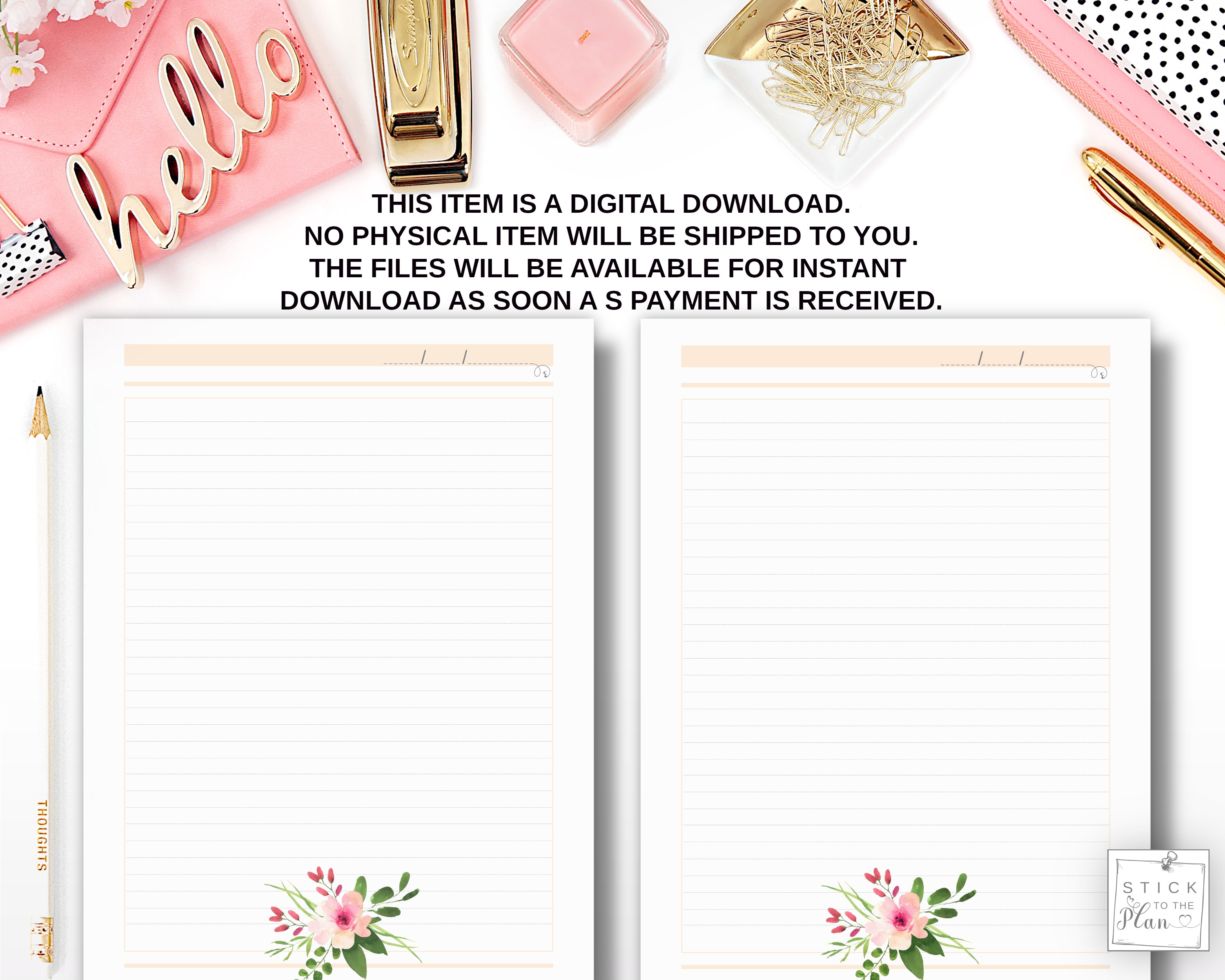 Happy Planner Notes Inspiration