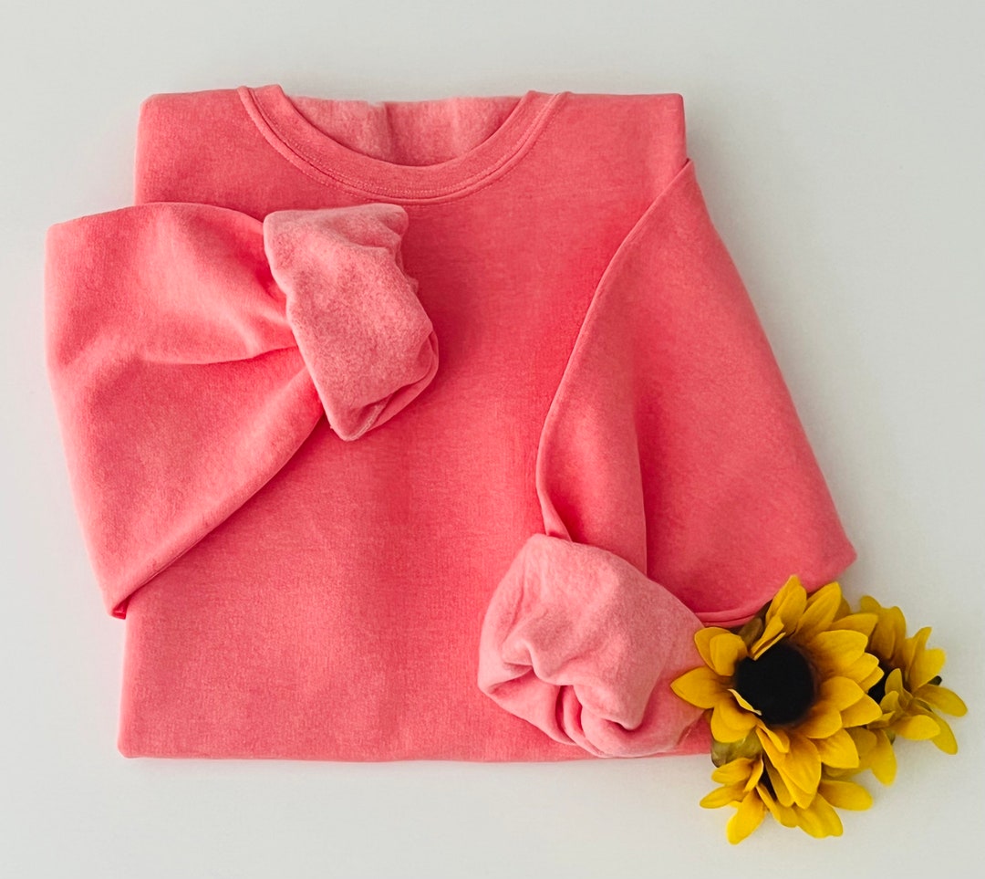 Vintage Sweatshirt Blanks Custom Dyed Coral Mothers Day Gift Etsy