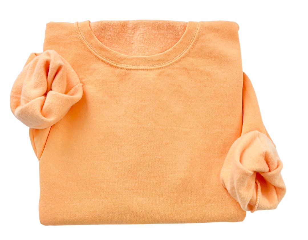 Vintage Sweatshirt Blanks Custom Dyed Tangerine, Mothers Day Gift