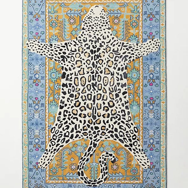 Tufted Octavia Leopard Rug Etsy