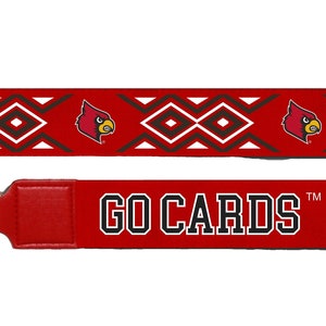 Louisville Cardinals Red Patterned Shoulder Strap with Clear Bag