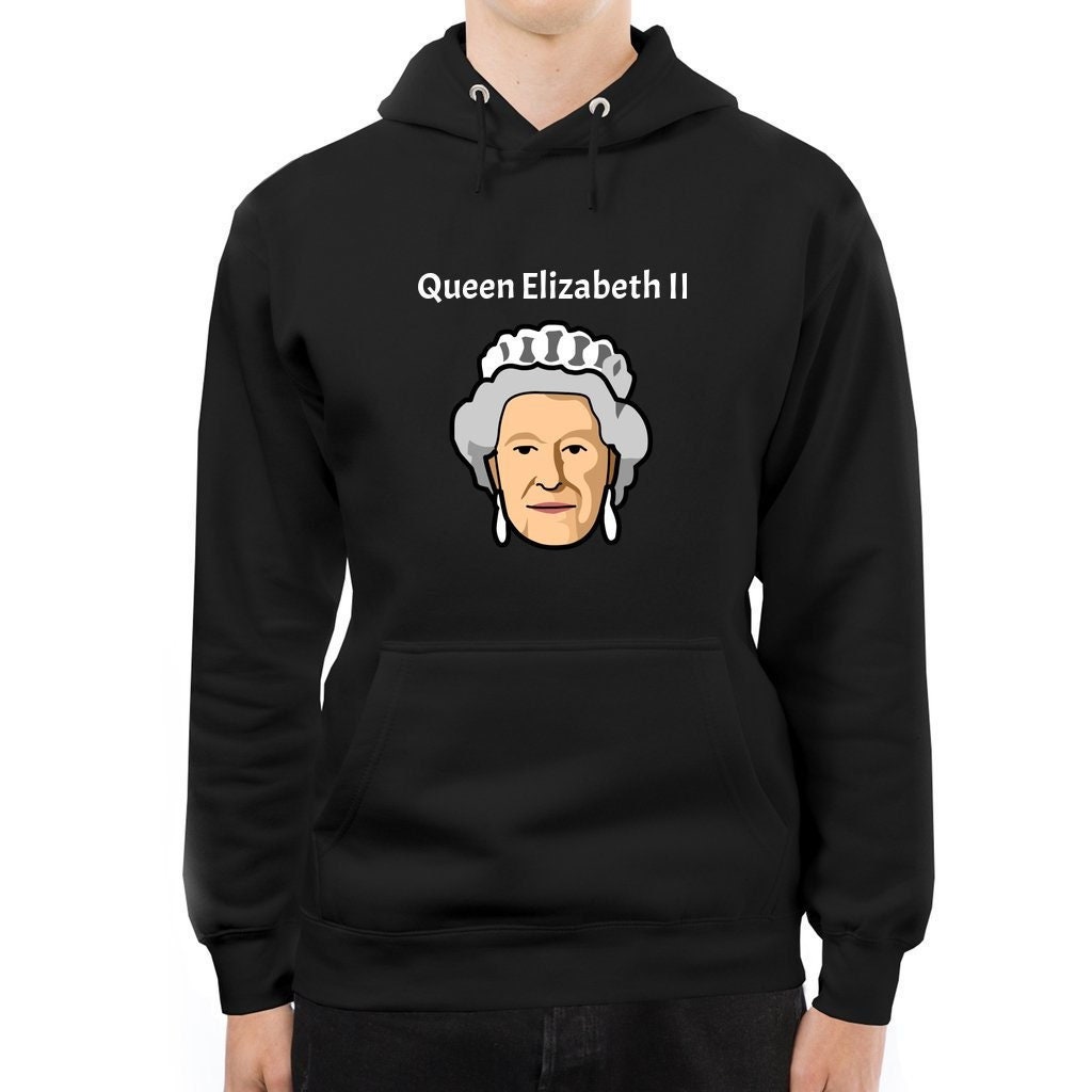 Discover Queen Elizabeth II Hoodie, Unisex Premium Pullover Hoodie