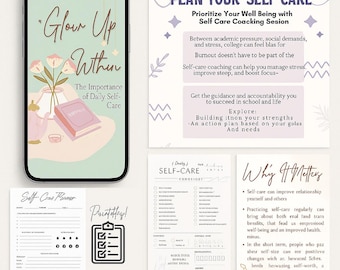 Self Care Digital Workbook/ Selbstpflege Vorlagen/ Selbstpflege Vorlagen Printables/ Selbstpflege Journal/ Selbstfürsorgeschulung/ Selbstfürsorgetipps