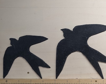 Slate Swallow Bird Silhouette