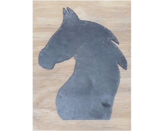 Slate Horse small Horse's Head Stable Shield