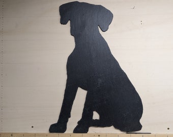 Dog Rhodesian Ridgeback / Labrador made of slate