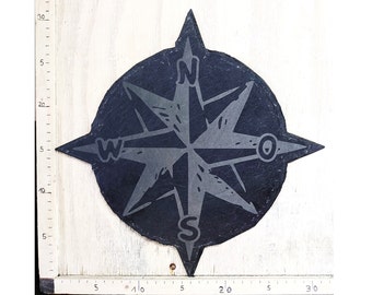 Slate Compass Rose Compass