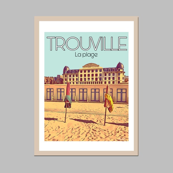 Affiche murale de Trouville