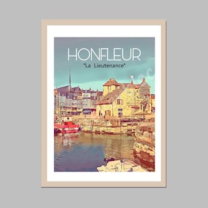Affiche murale Honfleur "La Lieutenance"