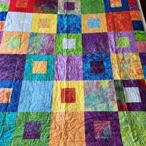 Vivid Quilted Throw