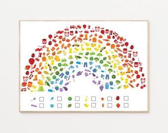 Rainbow I-Spy Eye-Spy Worksheet | Weather Topic Worksheet | Printable St Patrick's Day Activity for Kids