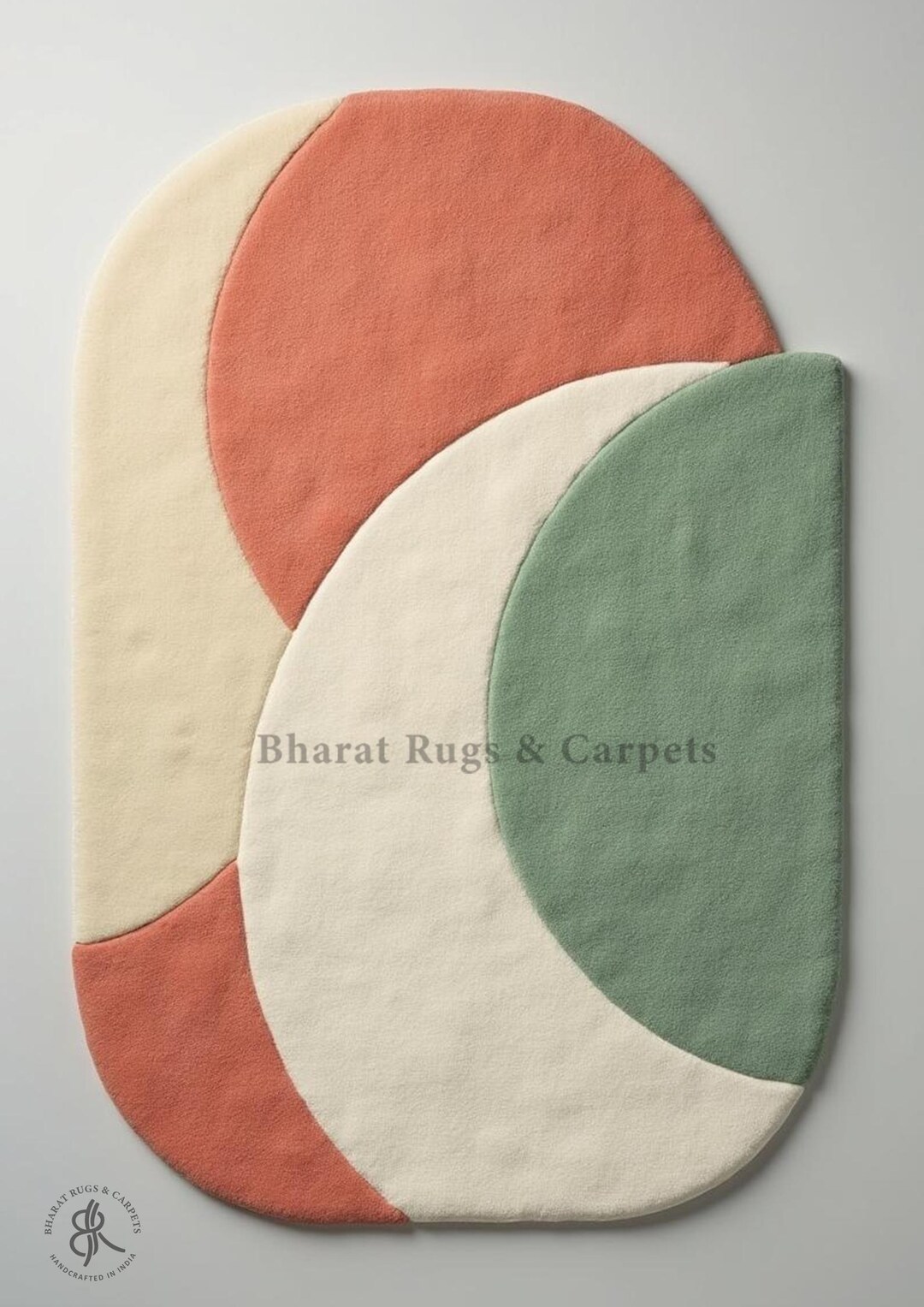 Hand Tufted Wool Rug, Modern Geometric Design - Etsy