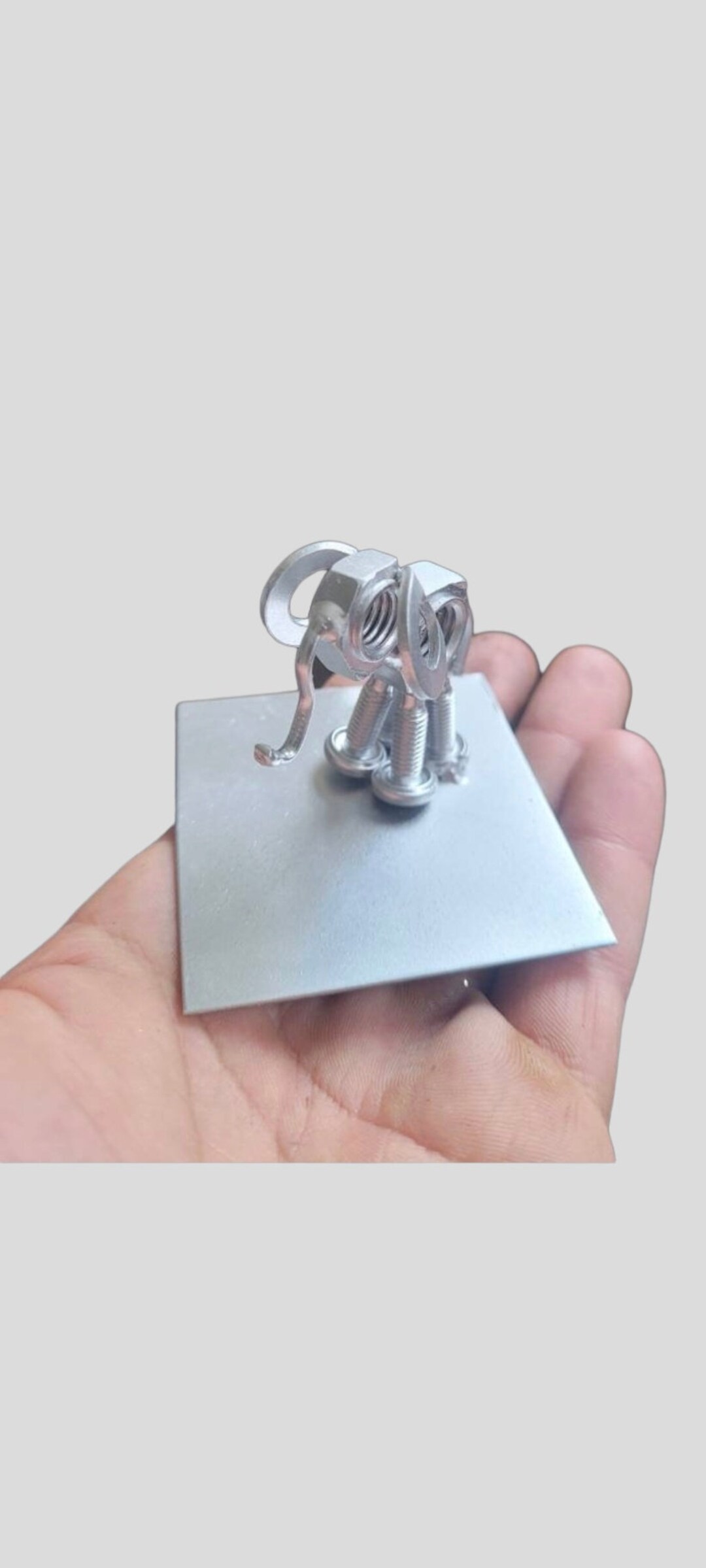 Scrap Metal Nut and Bolt Baby Elephant. Nut&bolt Art Elephant Etsy