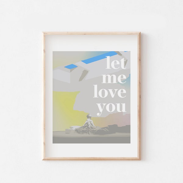 Serendipity poster - "let me love you" - BTS Minimal Wall Art DIGITAL DOWNLOAD