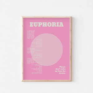 Lyric poster - Euphoria - Pastel series - BTS Boho Wall Art DIGITAL DOWNLOAD