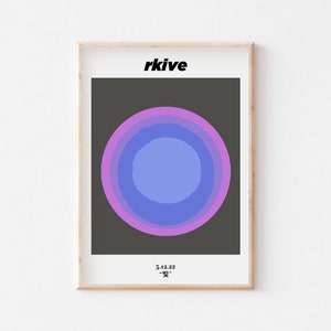 Rkive poster &quot;5.12.22&quot; - Lilac Set DIGITAL DOWNLOAD
