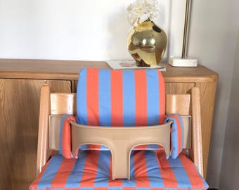 Vattentät avtorkbar kuddset till Stokke Tripp Trapp barnstol | St Tropez orange blå