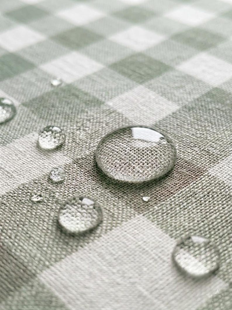 Waterproof Vichy Gingham Cushion Set for Stokke Tripp Trapp High Chair image 2