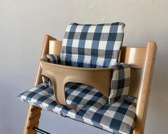 Waterproof Highchair Cushion Set - Wipe Clean, compatible with Stokke Tripp Trapp highchair