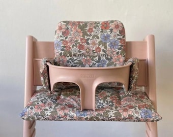 Juego de cojines impermeables y lavables para trona Stokke Tripp Trapp / Diseño floral