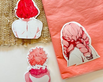 Pink Hair Power : Anime Heroine 3in Sticker