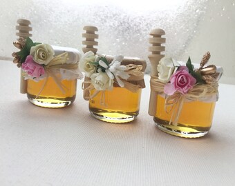 Wedding Gifts for Guests in Bulk,Personalized Honey Jars for Wedding Party,Favors for Thank You,Mini Honey Jar for Party,Bridal Shower Gifts