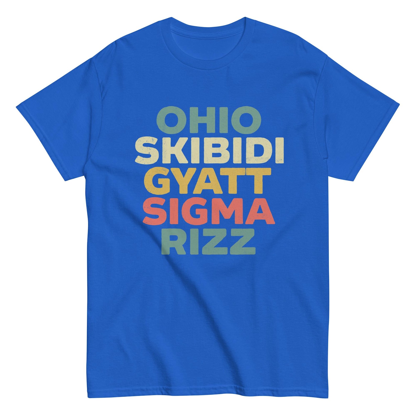 Skibidi Rizz Gyatt Ohio Sigma Funny Rizzler Gift Toilet Meme T-shirt ...