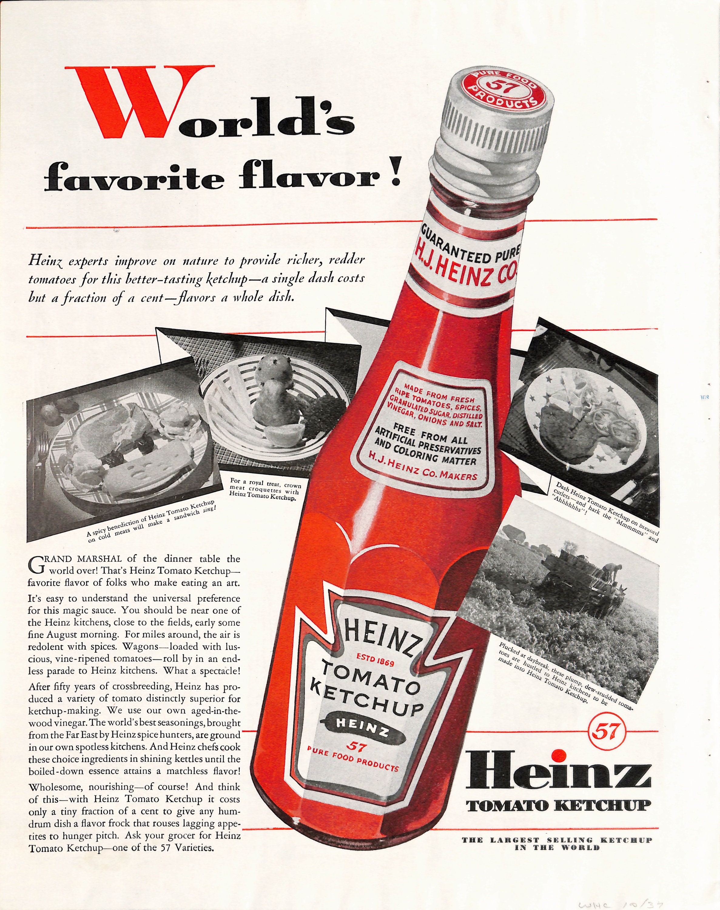 Vintage Heinz Ketchup Bottle. 