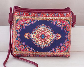 Carpet purse, Kilim bag, Boho cross body bag, Small cross body bag, Carpet bags,  Crossbody bag pattern, Hippie bag pattern, Boho sling bag
