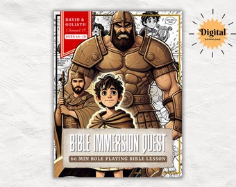 David & Goliath Bible Game | Immersive Christian Lesson for Youth and  Sunday School | Printable Role-Playing Activity | Ages 10–18
