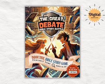 The Great Debate: Bible Study Battle – Inductive Bible Study Game, Christian Printable Game, Digital Youth Group Activity, Fun Bible Study