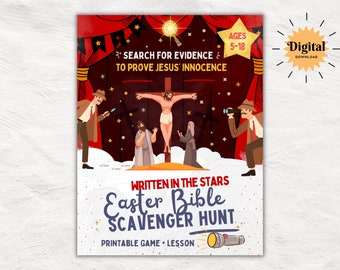 Easter Scavenger Hunt Game & Lesson for Children and Teens | Investigate the Crucifixion | Matthew 27 | Christian Game and  Bible Lesson