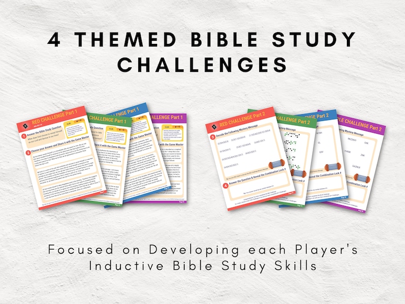 Bible Study Escape Room Game | John 20 | Resurrection | Easter Escape Room Printable Kit for Teens & Adults | Youth Group Game image 3