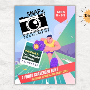 Snap Judgement - Epic Photo Scavenger Hunt | Ultimate Team Building Game for Children, Teens, and Adults | 120 Secret Code Based Challenges