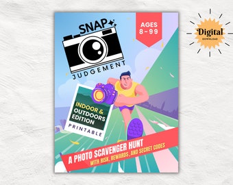 Snap Judgement - Epic Photo Scavenger Hunt | Ultimate Team Building Game for Children, Teens, and Adults | 120 Secret Code Based Challenges