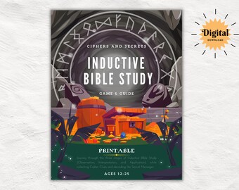The Essentials Inductive Bible Study Toolkit | Bible Study Guide & Game | Ciphers and Secrets Church Game | Youth Ministry Bible Bundle
