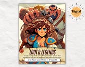 Loot and Legends Christian Youth Group Game | Armor of God Printable Game | VBS Large Group Activity | Church Camp Team Game for Kids Teens