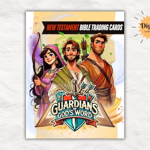 100 Printable Bible Trading Cards | Guardians of God's Word | New Testament | Christian Sunday School Reward & Collectable Game | All Ages