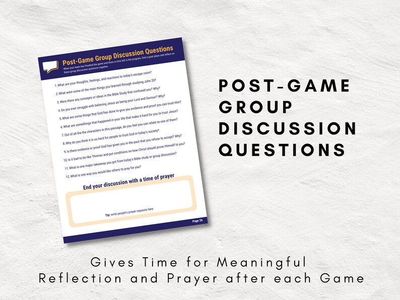 Bible Study Escape Room Game | John 20 | Resurrection | Easter Escape Room Printable Kit for Teens & Adults | Youth Group Game image 8