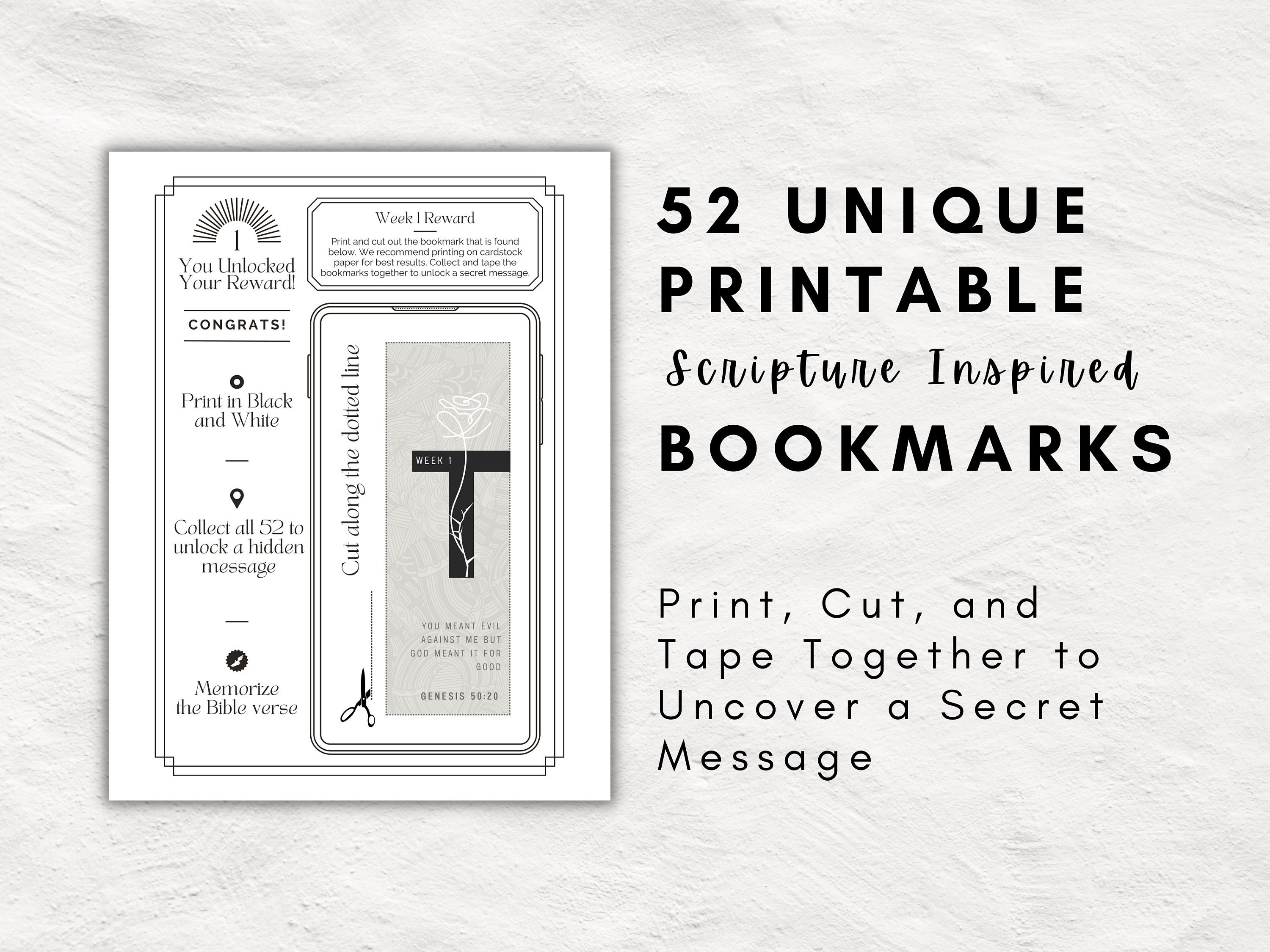 52 Week Bible Reading Plan and Planner Read the Bible in 1 Year Decode ...